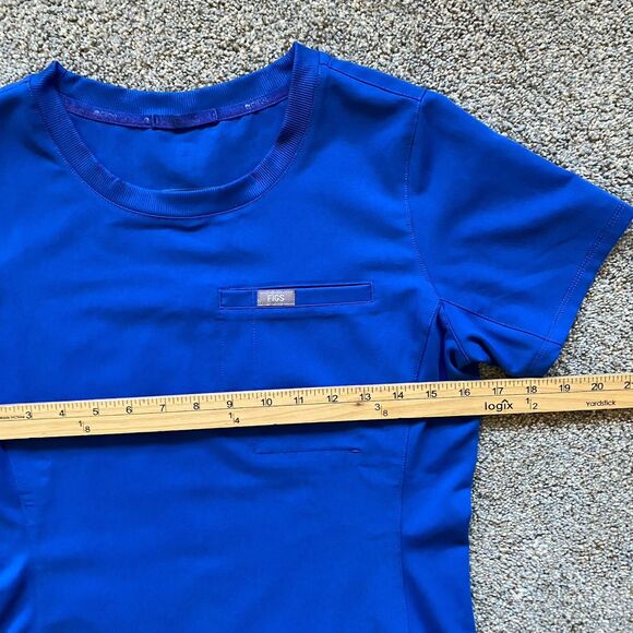 Figs Scrubs Women XS Set Top and Cargo Pants Blue Medical - Picture 7 of 15
